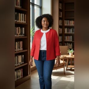 Talbots Classic Orange Women's Blazer